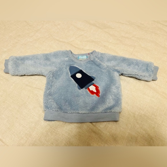 Little boys soft fleece sweater sz 6months. Pekkle brand. - Picture 1 of 6